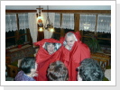 Abends w�hrend der Theorie, Vorf�hrung des Biwaksack