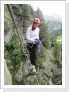 Drei Hängebrücken bietet dieser Klettersteig Drei Hängebrücken bietet dieser Klettersteig